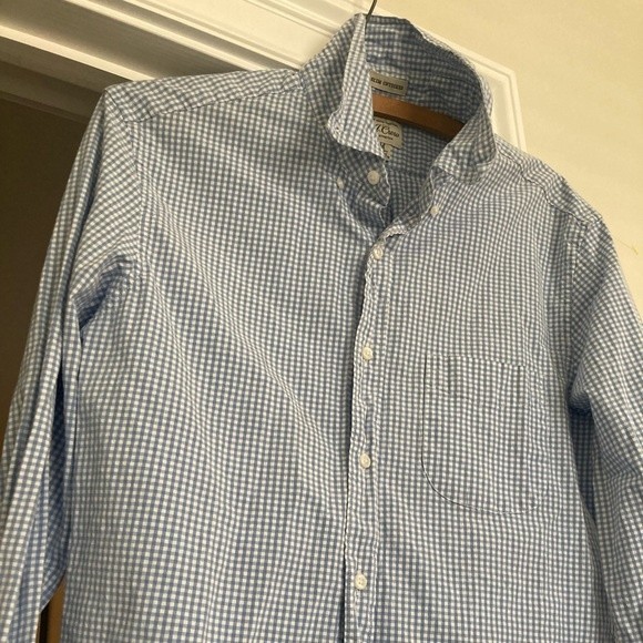 J.Crew Medium Button Down Blue Check